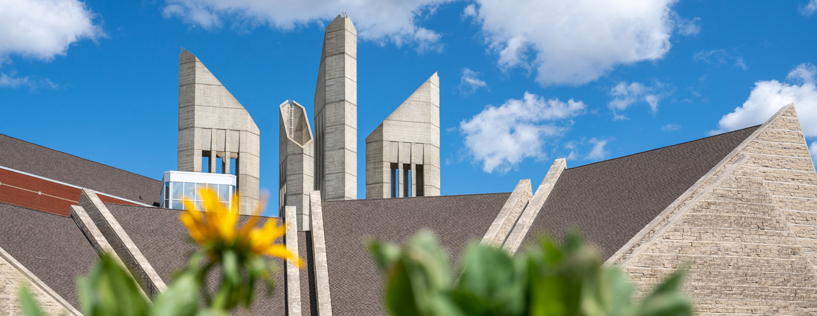 Close up of MacEwan towers