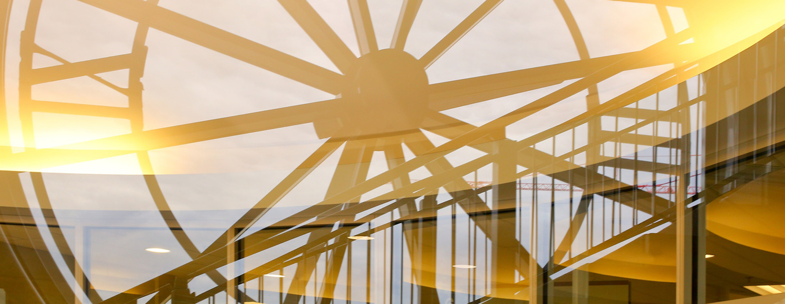 MacEwan clock tower reflection