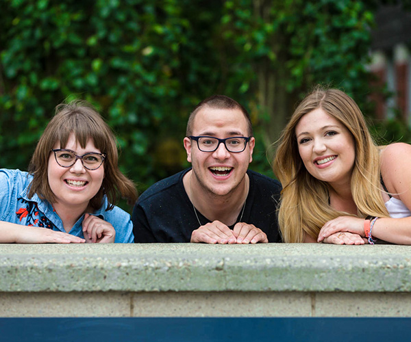 Students smiling