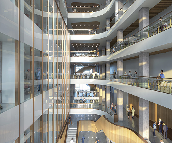 interior rendering business building